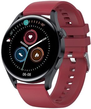 Zegarek Smartwatch Hagen HC22 na czerwonym pasku red.jpg